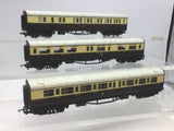 Hornby OO Gauge GWR Collett Coaches x3