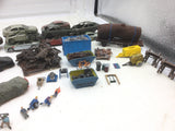Job Lot of Assorted OO Gauge Cars and Scrapyard Accessories