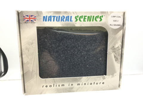 Natural Scenics RLC-BLK2-L OO/HO/O Gauge Lump Coal Size 2 Wagon Fill (Approx 1kg)