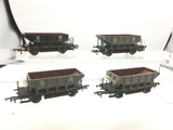 Hornby R6512 OO Gauge SR Trout Ballast Hopper Wagon x4 (REPAINTED)