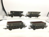 Hornby R6512 OO Gauge SR Trout Ballast Hopper Wagon x4 (REPAINTED)