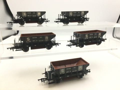 Hornby R6544 OO Gauge Trout Ballast Hopper x5 (REPAINTED)