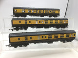 Hornby R743/R744 OO Gauge GWR Choc/Cream Mk 1 Coaches x3