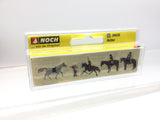 Noch 36630 N Gauge Horses and Riders (4) Figure Set