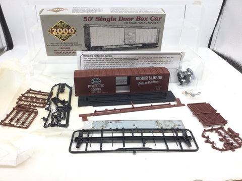 Proto 2000 35959 HO Gauge 50' Single Door Box Car Kit Pittsburgh & Lake Erie 35959
