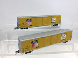 Walthers 932-23583 HO Gauge 60' Double Door Box Car Set Union Pacific