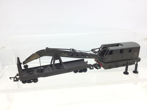 Hornby R6689 OO Gauge BR Green Breakdown Crane (Weathered)