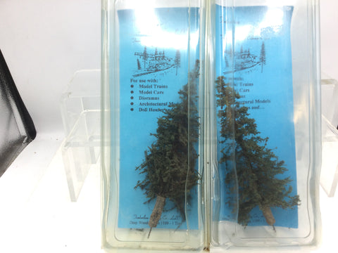 Timberline 1109 HO/OO Gauge Deep Woods Green Tree (Approx 6-7") - 2 Packs