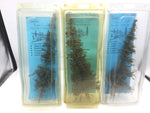 Timberline 1110 HO/OO Gauge Deep Woods Green Tree (Approx 8-9") - 3 Packs
