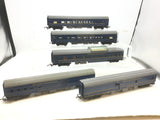 Triang R444/R445/R446/R447 OO Gauge Transcontinental Blue Coaches (5)
