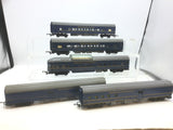 Triang R444/R445/R446/R447 OO Gauge Transcontinental Blue Coaches (5)
