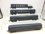 Triang R131/R132/R133 OO Gauge Blue Transcontinental Coaches x4