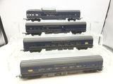 Triang R444/R445/R446/R447 OO Gauge Transcontinental Blue Coaches (4)