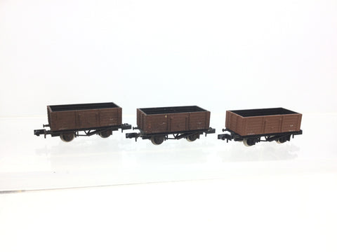 Graham Farish 2105 N Gauge BR 6 Plank Wagon B785911 x3
