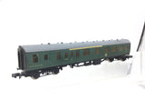 Graham Farish 0693 N Gauge BR Green Mk1 Brake Coach S21179