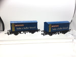Hornby R727 OO Gauge Long Wheelbase Vans 'McVities' x2