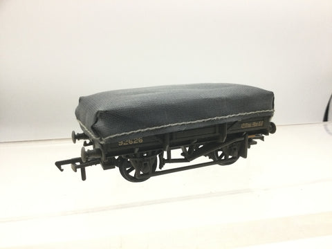 Bachmann 33-088A OO Gauge 5 Plank China Clay Wagon GWR Grey With Tarpaulin Cover [W]