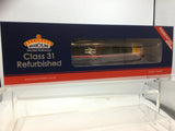 Bachmann 35-821SFX OO Gauge Class 31/1 31180 BR Railfreight (Red Stripe)