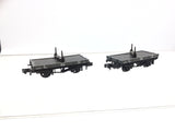 Peco NR-39M N Gauge Twin LMS 10ft Single Bolster Wagons 14555 (2 Wagons)