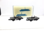 Peco NR-39M N Gauge Twin LMS 10ft Single Bolster Wagons 14555 (2 Wagons)