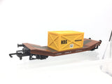 Hornby OO Gauge BR Lowmac Wagon E260864 with NDS Container