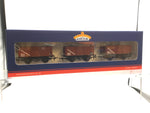Bachmann 37-238A OO Gauge BR 16T Steel Mineral Top Flap Doors 3-Wagon Pack BR Bauxite (TOPS)