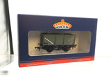 Bachmann 37-450C OO Gauge 16T Steel Slope-Sided Mineral Wagon Rivetted Doors BR Grey