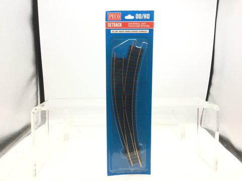 Peco ST-244 OO Gauge Setrack Right Hand Curved Turnout