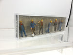 Preiser 10033 HO/OO Gauge Track Workers (6) with Tools Exclusive Figure Set