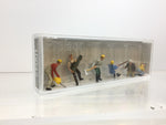Preiser 10042 HO/OO Gauge Lumberjacks (6) with Tools & Log Exclusive Figure Set
