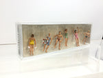 Preiser 10070 HO/OO Gauge Standing Bathing Persons(6) Exclusive Figure Set