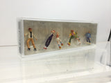 Preiser 10074 HO/OO Gauge Roller Skaters (4) Skateboarders (2) Excl Figure Set