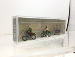 Preiser 10126 HO/OO Gauge Young Motorcyclists (3) Exclusive Figure Set