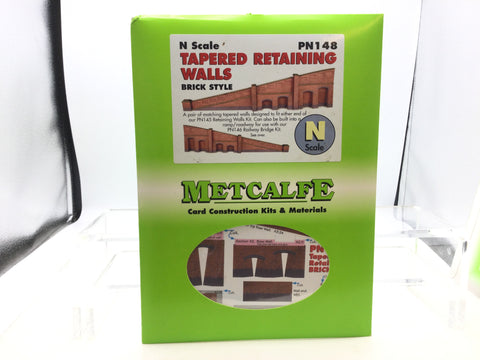 Metcalfe PN148 N Gauge Brick Tapered Retaining Walls Card Kit