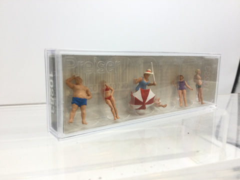 Preiser 10283 HO/OO Gauge Family Krause at the Beach (6) Exclusive Figure Set (A)
