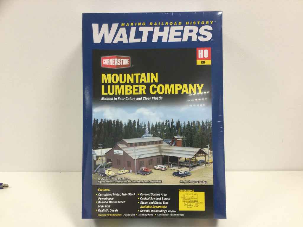 Walthers 933-3058 HO Gauge Mountain Lumber Company Sawmill Kit