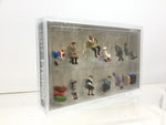 Preiser 10317 HO/OO Gauge Seated Passengers Winter Clothes (11) Excl Figure Set