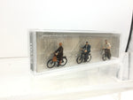 Preiser 10333 HO/OO Gauge Elderly Cyclists (3) Exclusive Figure Set