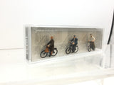 Preiser 10333 HO/OO Gauge Elderly Cyclists (3) Exclusive Figure Set