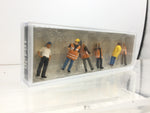 Preiser 10420 HO/OO Gauge Workers in Safety Vests (6) Exclusive Figure Set