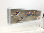 Preiser 10431 HO/OO Gauge Relaxing on Garden Chairs (6) Exclusive Figure Set