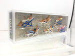 Preiser 10437 HO/OO Gauge Relaxing on Deckchairs (6) Exclusive Figure Set