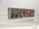 Preiser 10445 HO/OO Gauge Drain Inspectors (4) and Accessories Excl Figure Set