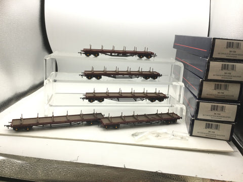 Bachmann 38-152 OO Gauge EWS BDA Bolster Wagon x5