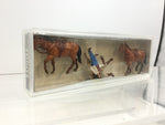 Preiser 10501 HO/OO Gauge Horses (2) and Riders Exclusive Figure Set