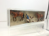 Preiser 10501 HO/OO Gauge Horses (2) and Riders Exclusive Figure Set