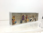 Preiser 10641 HO/OO Gauge Standing with Wheeled Suitcases (6) Excl Figure Set