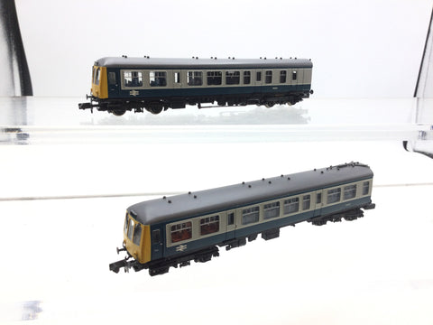 Graham Farish 371-877 N Gauge BR Blue/Grey Class 108 2-Car DMU