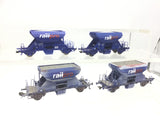 Roco HO Gauge Railpro Fccpps Ballast Wagon x4 (Weathered)(Lot 1)