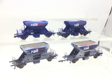 Roco HO Gauge Railpro Fccpps Ballast Wagon x4 (Weathered)(Lot 1)